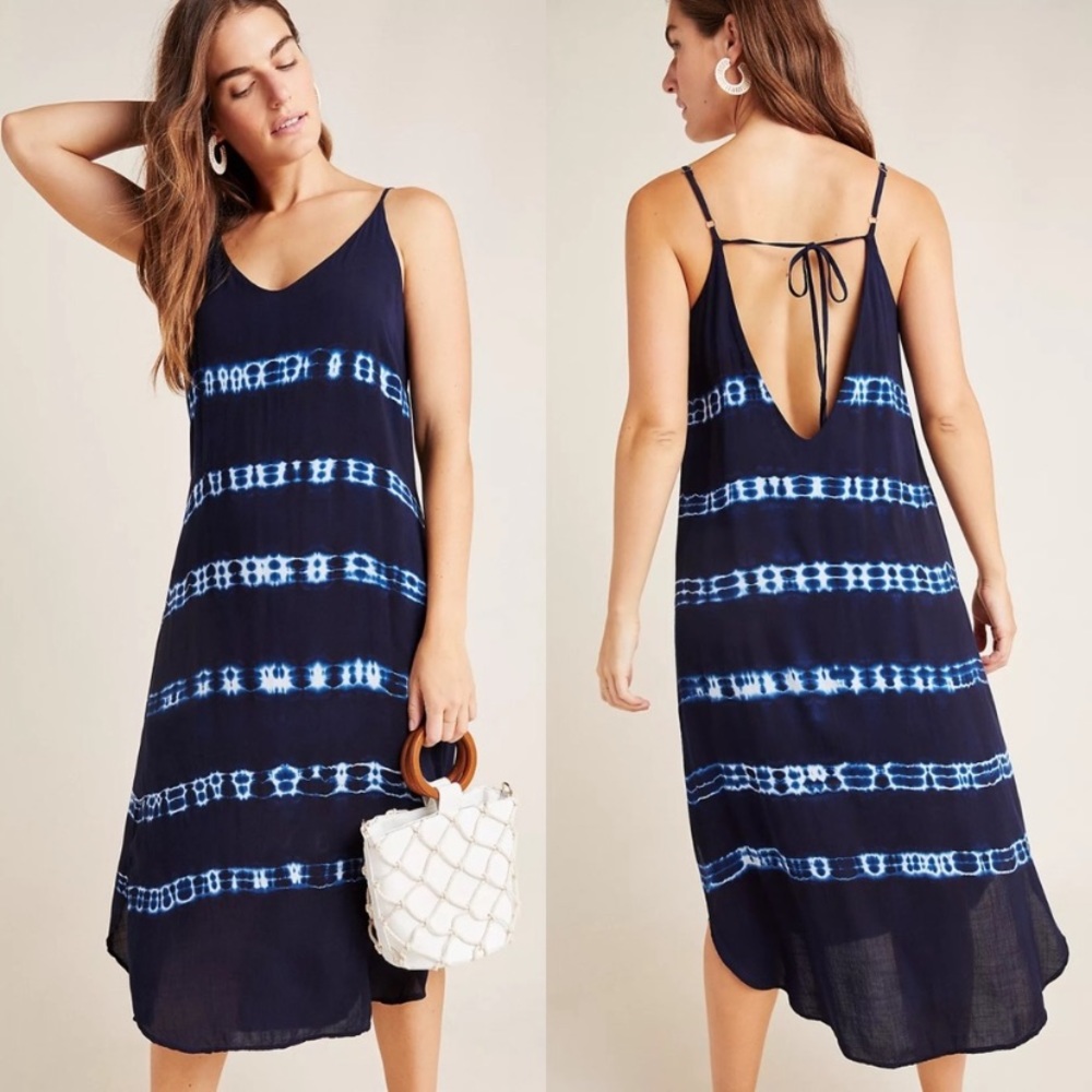 Anthropologie | Cloth & Stone Midi Dress Mia Tie Dye
